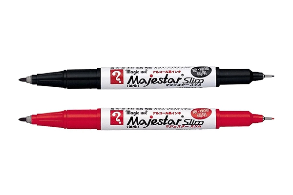 Bút Lông Dầu Teranishi Majestar Slim 2 Đầu